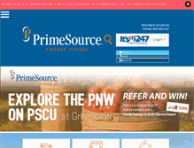 Tablet Screenshot of primesourcecu.org